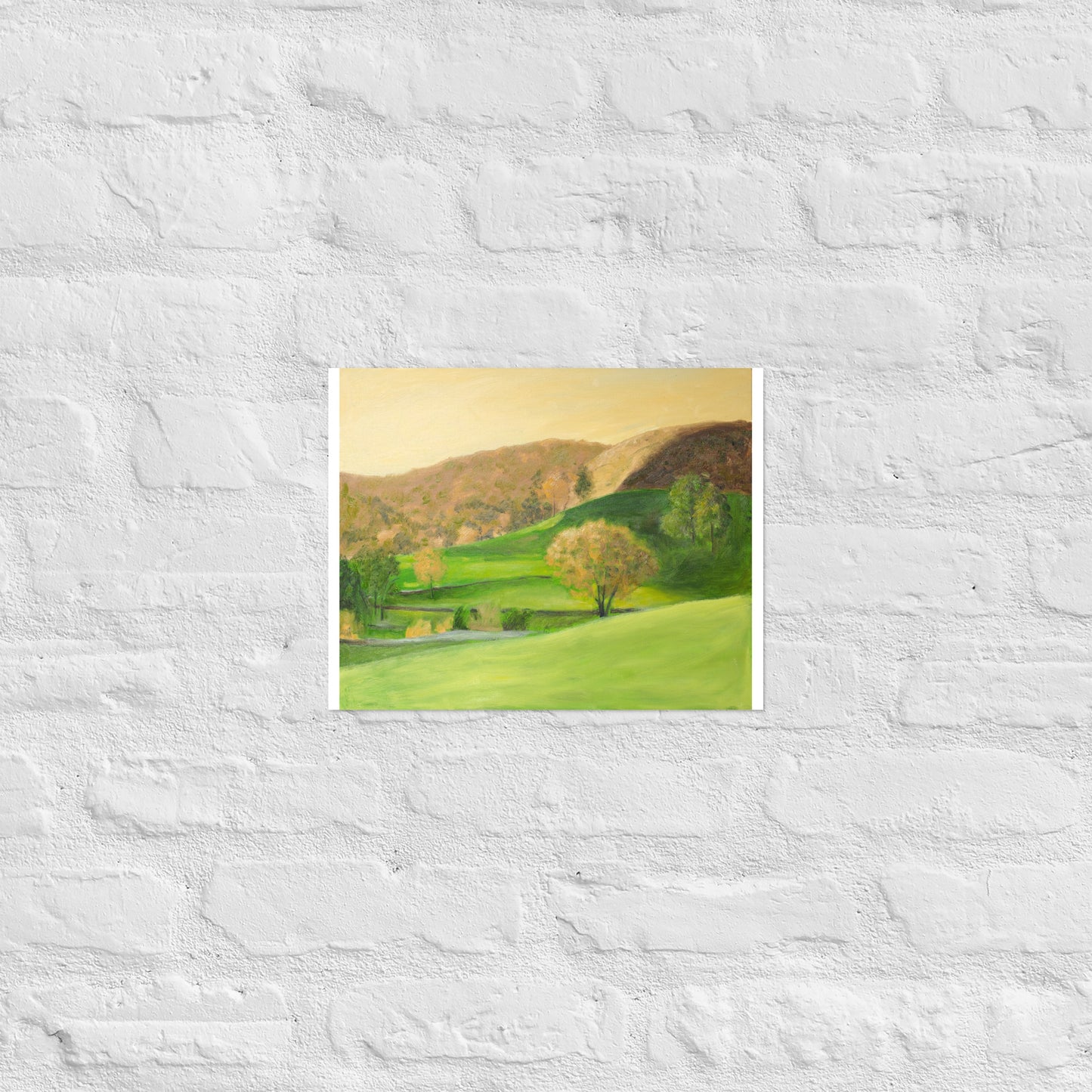 Landscape in orange light
