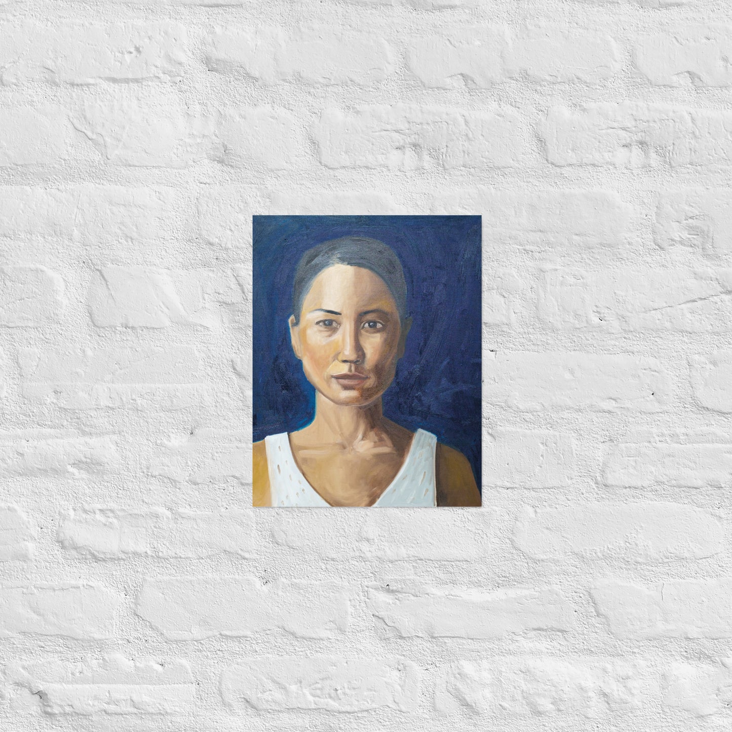 Woman in half shadow