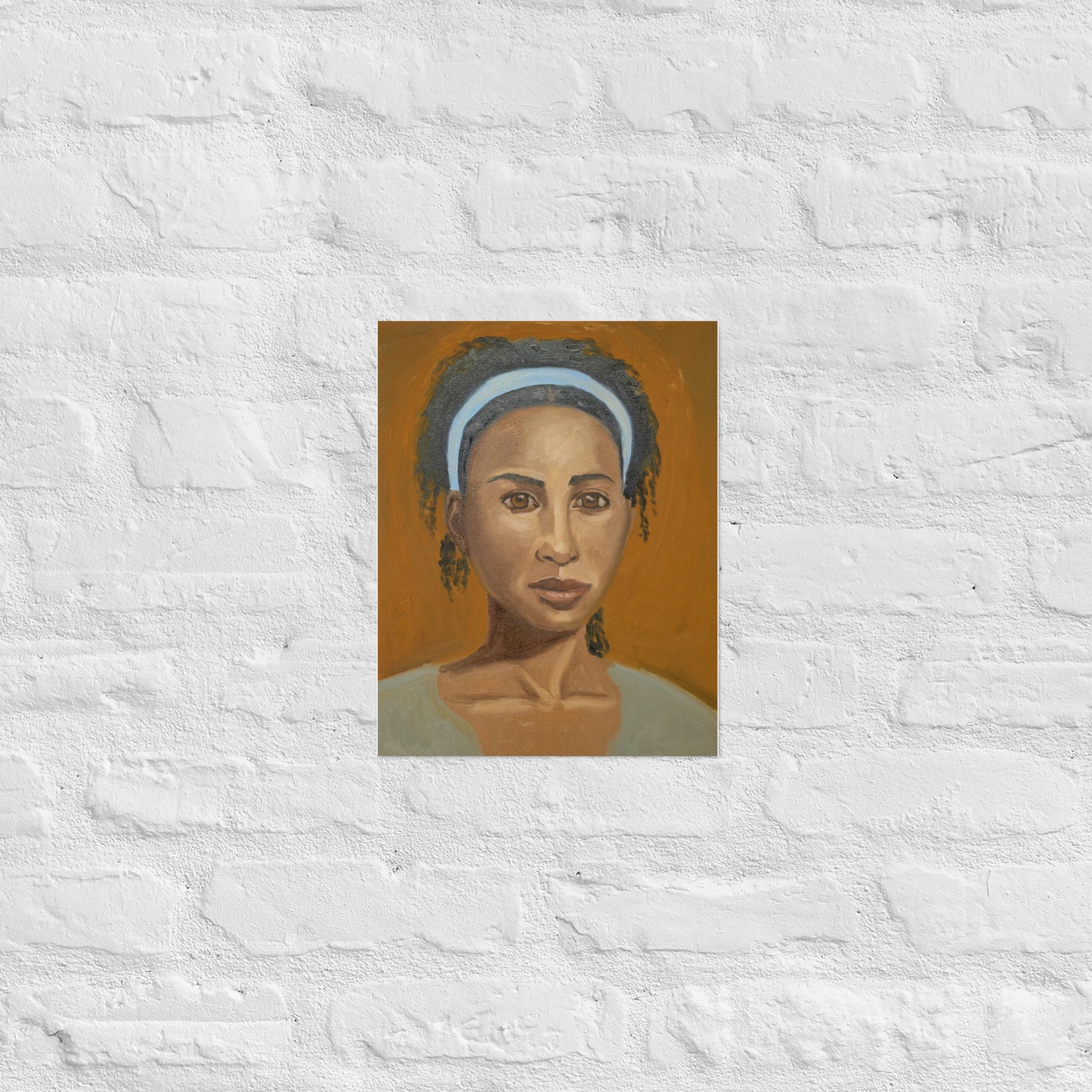 Young woman with head band