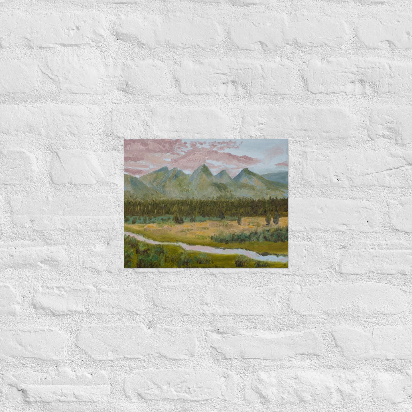 Mountains and stream