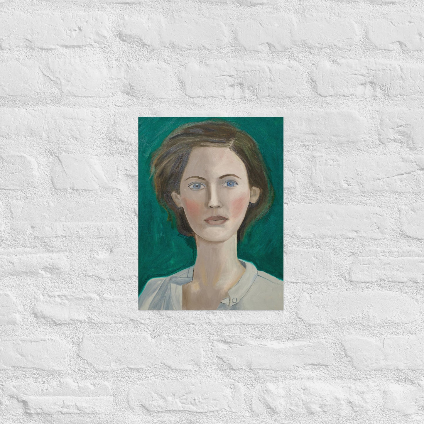 Woman in green