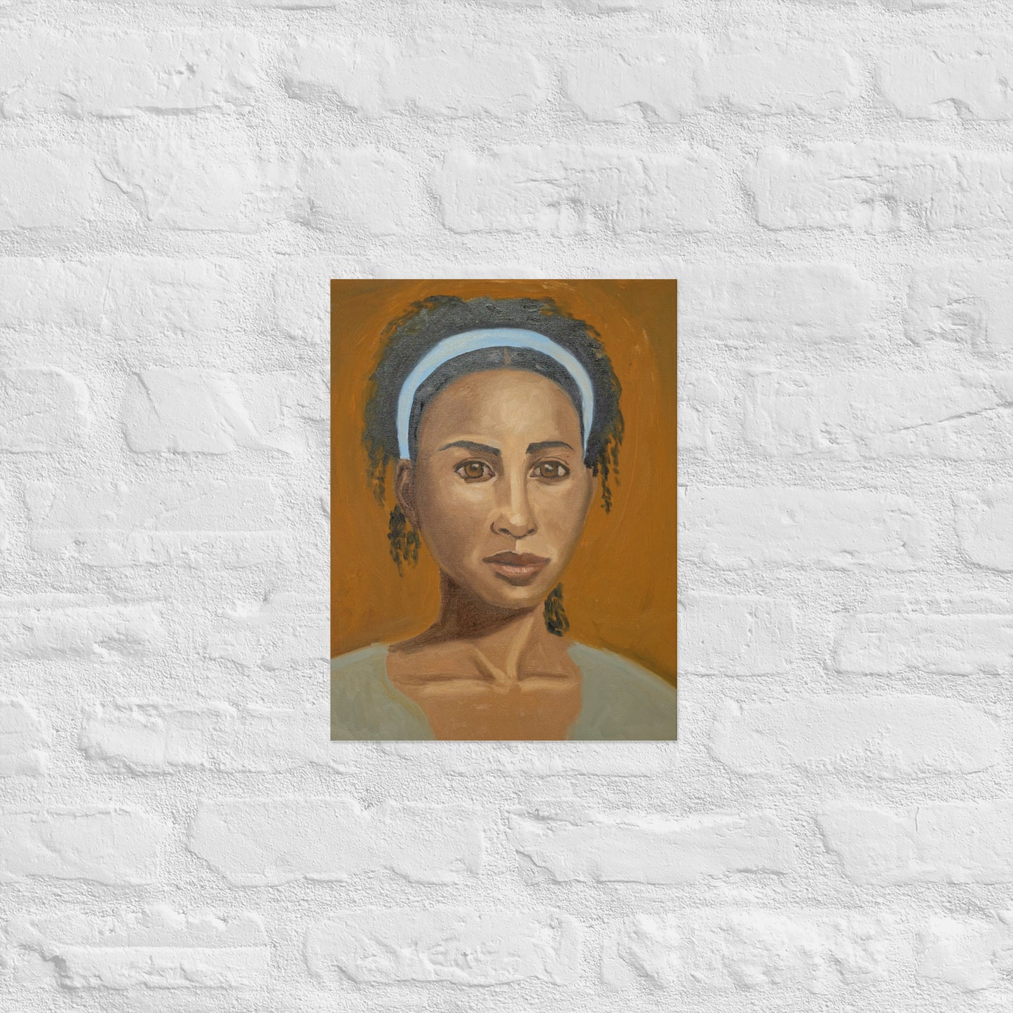 Young woman with head band