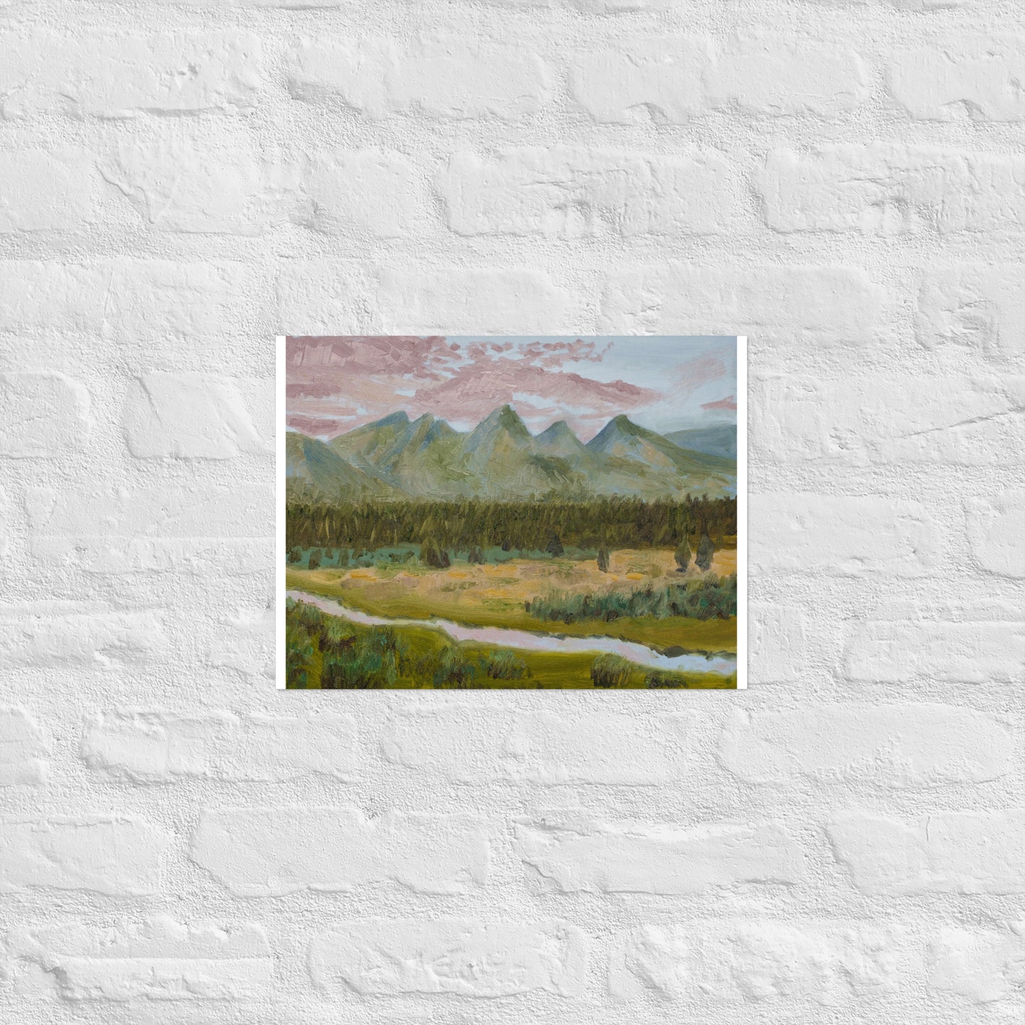 Mountains and stream