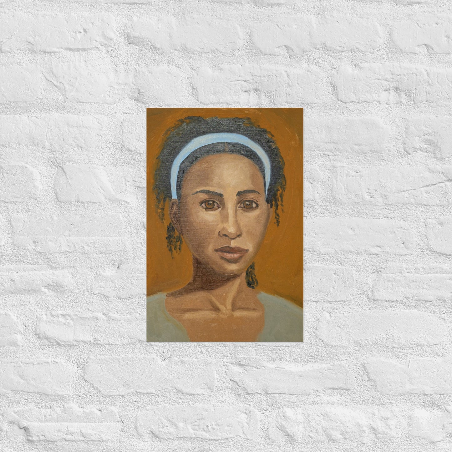 Young woman with head band