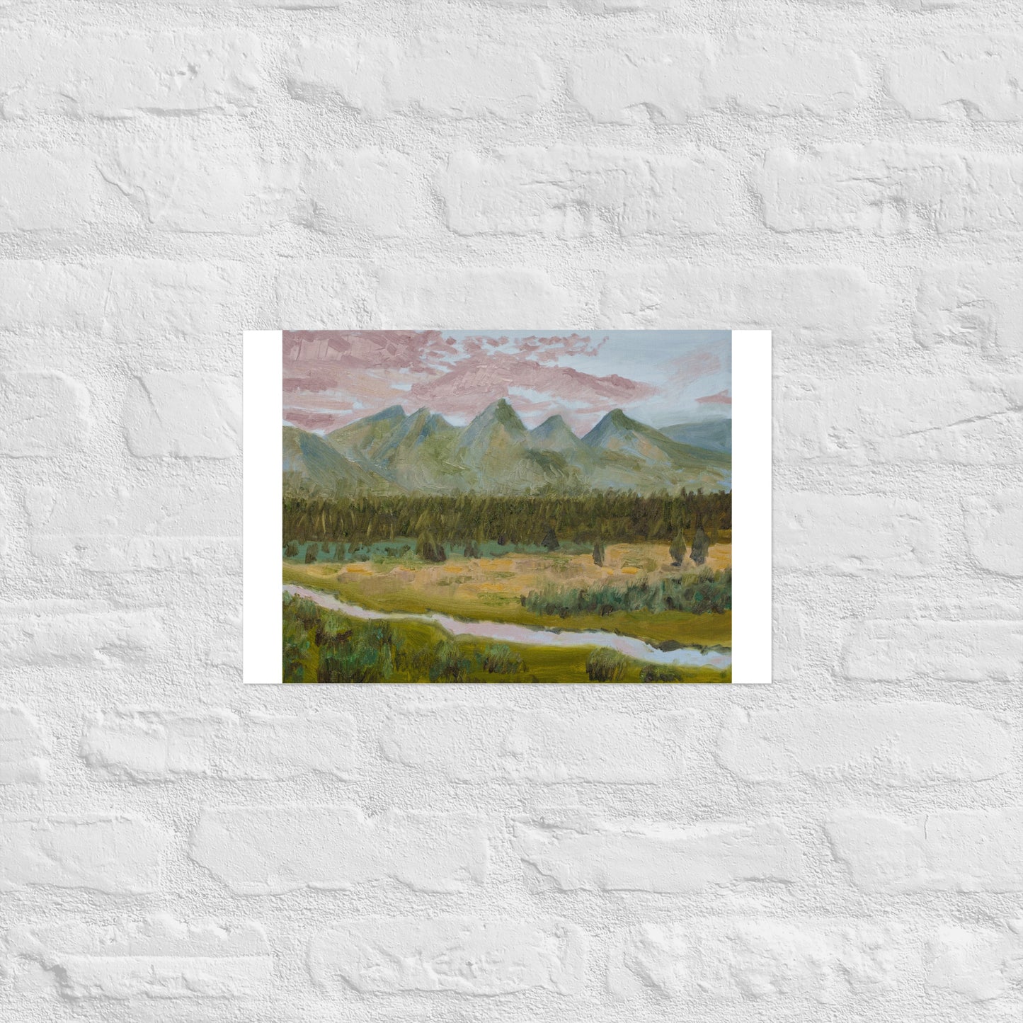 Mountains and stream