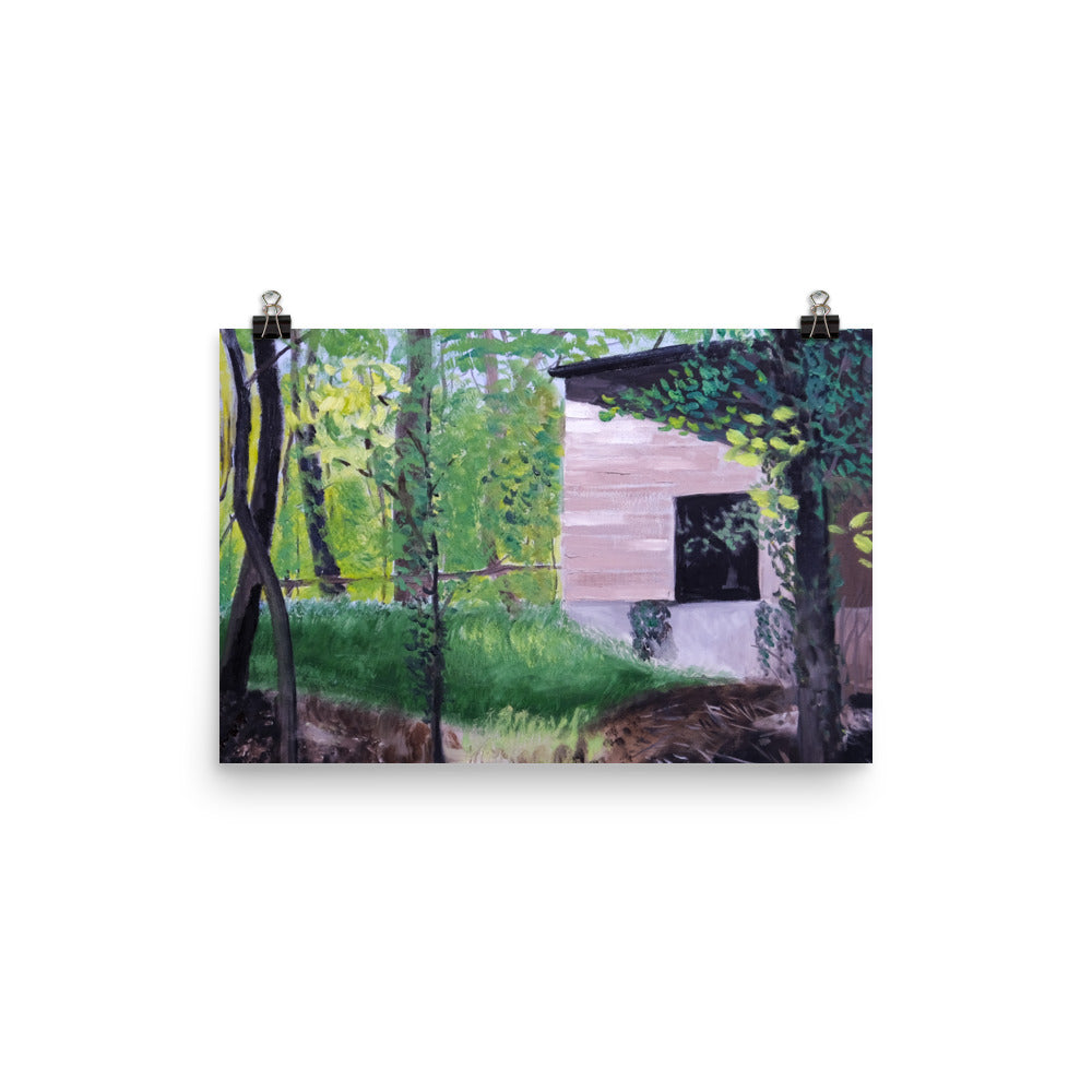 Building in forest
