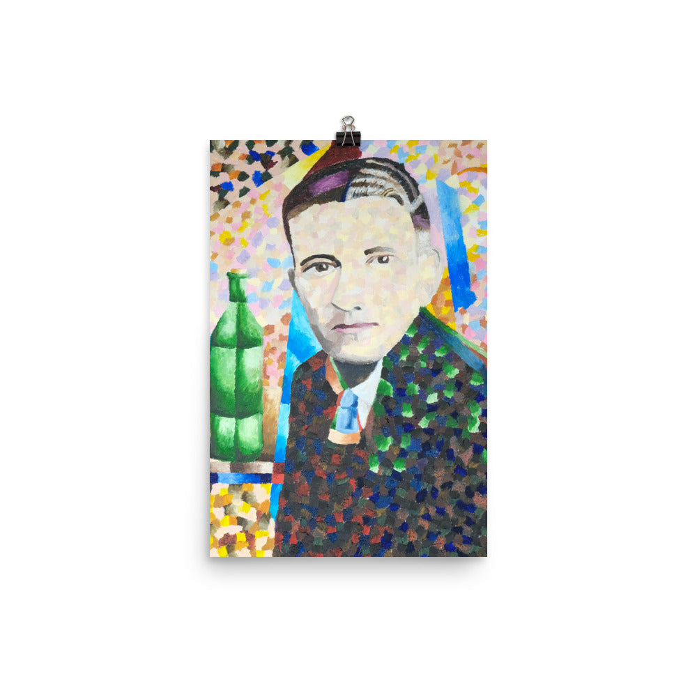 Man with wine bottle