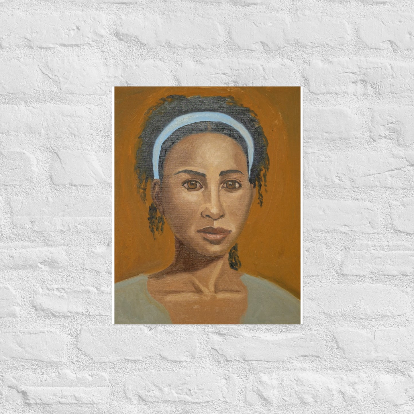 Young woman with head band