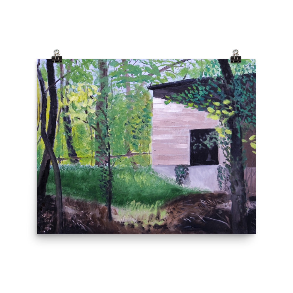 Building in forest