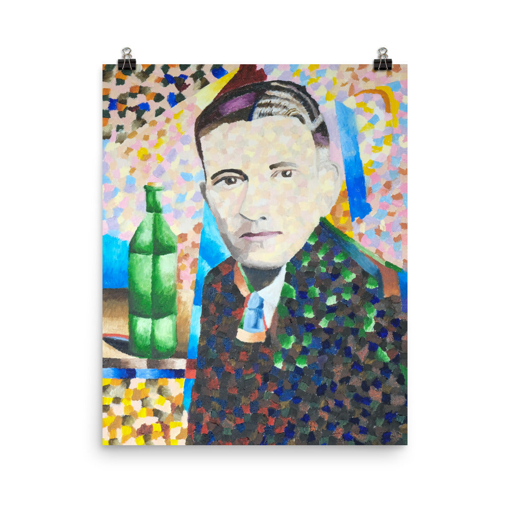 Man with wine bottle