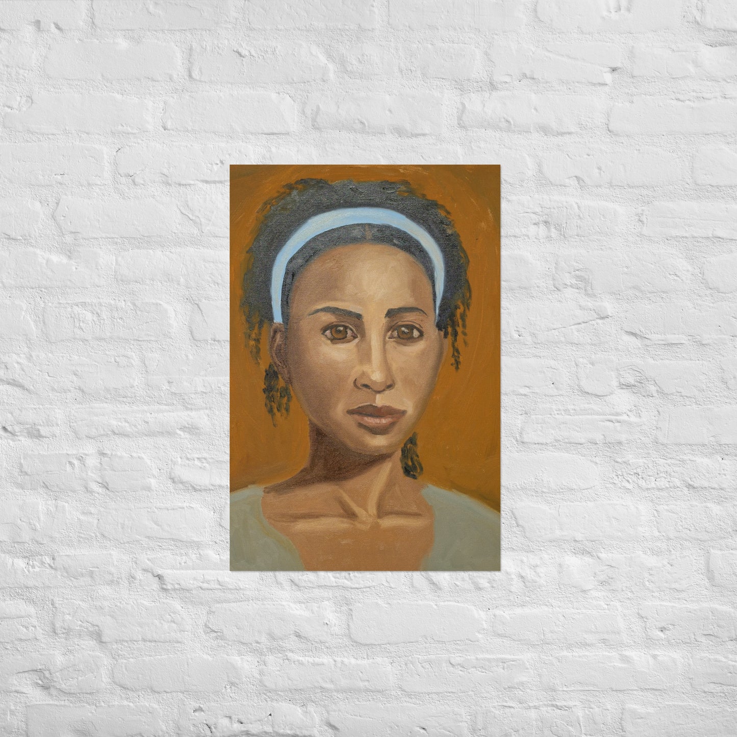 Young woman with head band