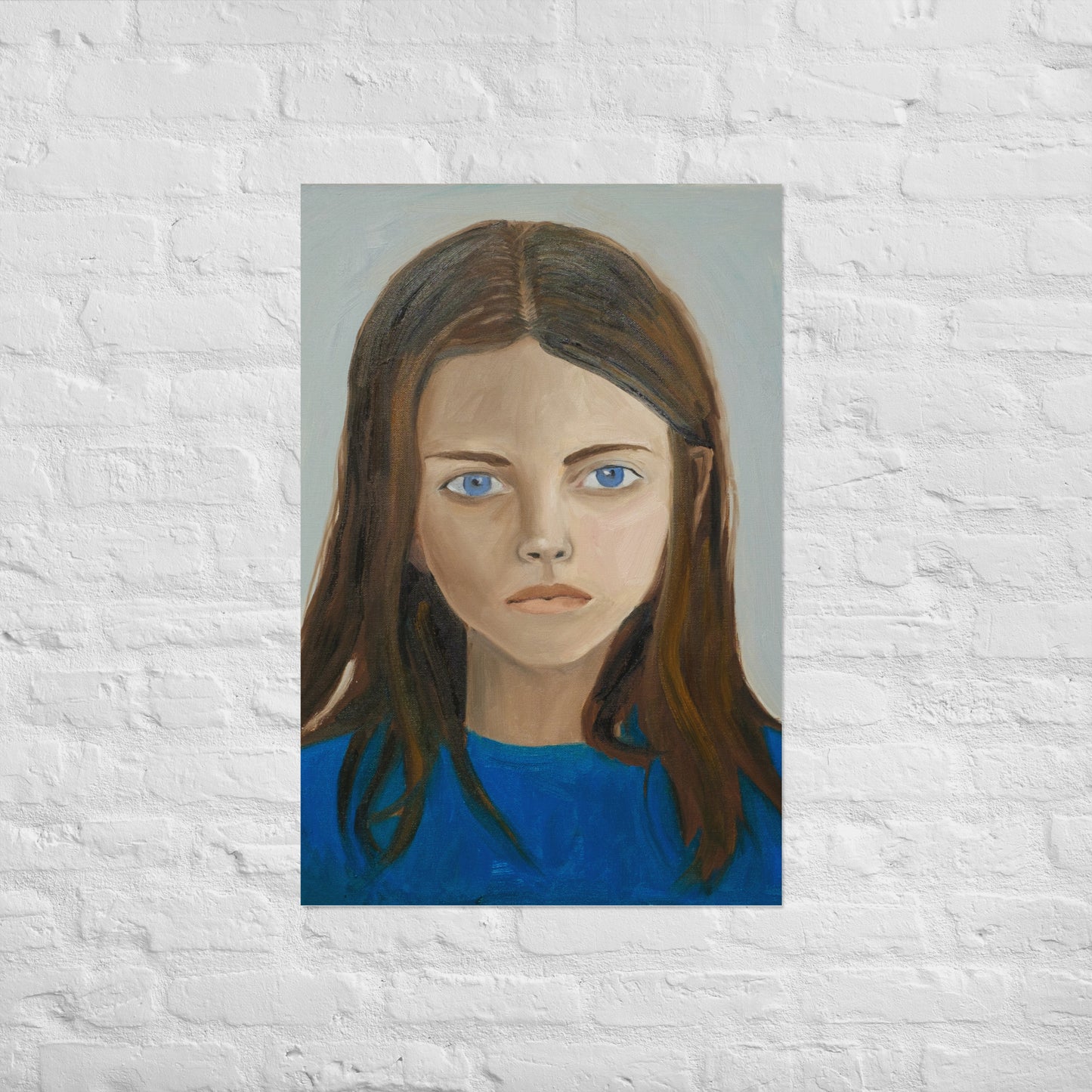 Girl in blue