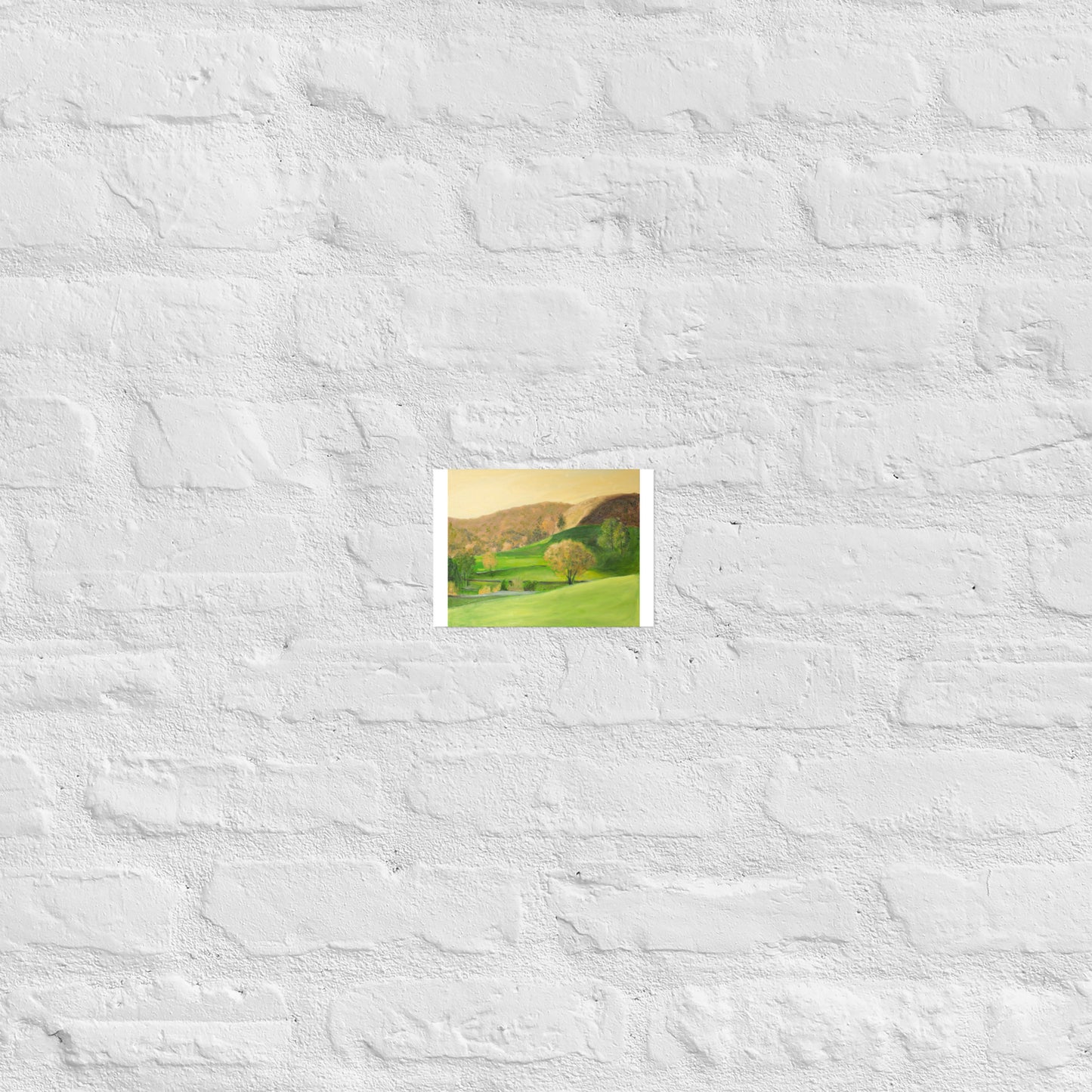 Landscape in orange light