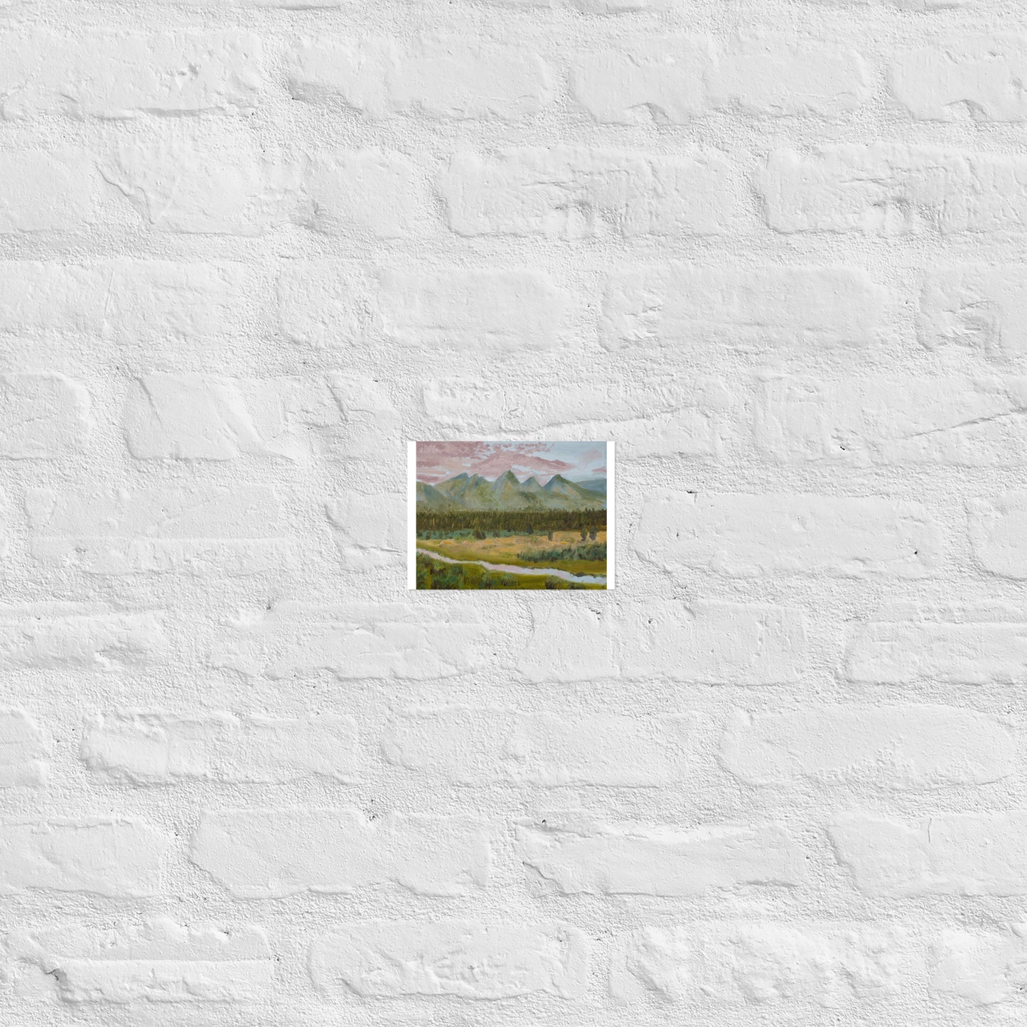 Mountains and stream