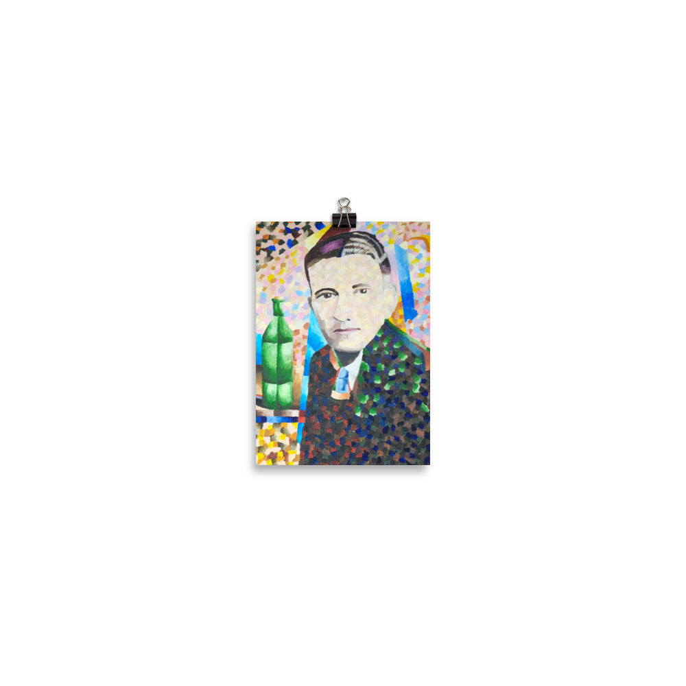 Man with wine bottle