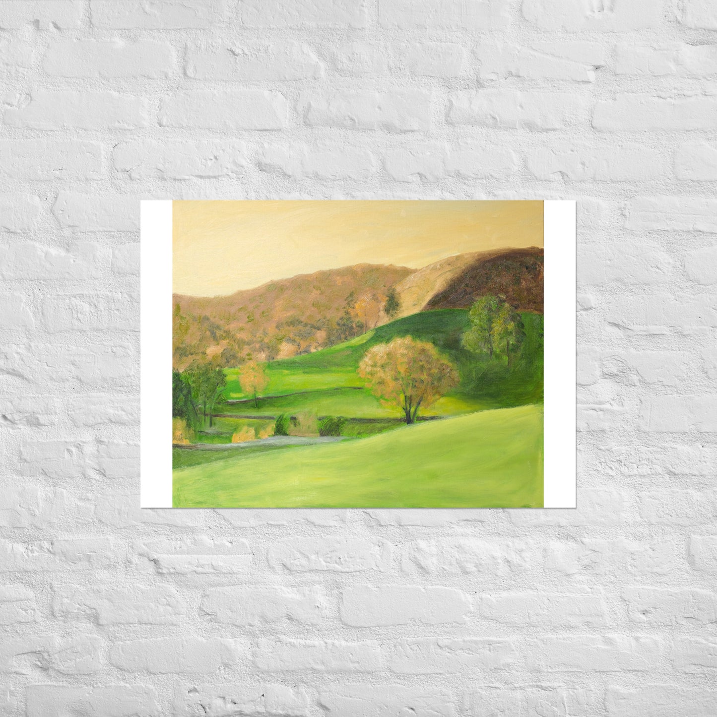 Landscape in orange light