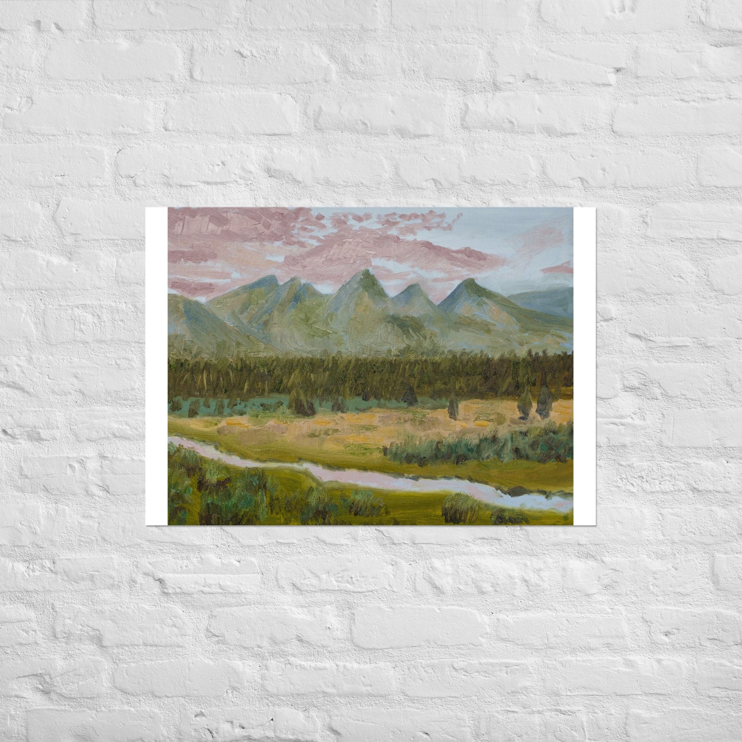Mountains and stream