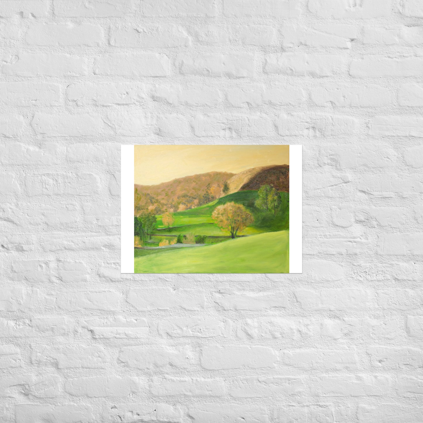 Landscape in orange light
