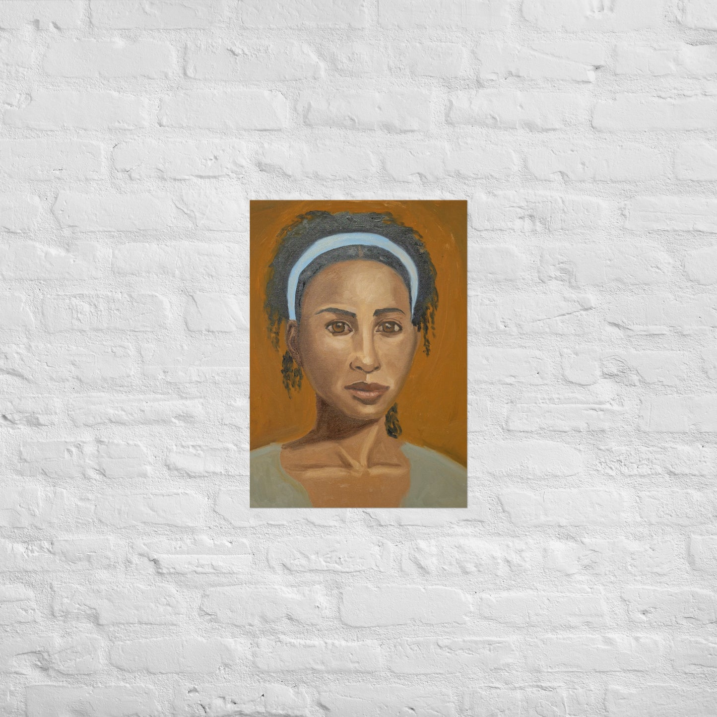 Young woman with head band