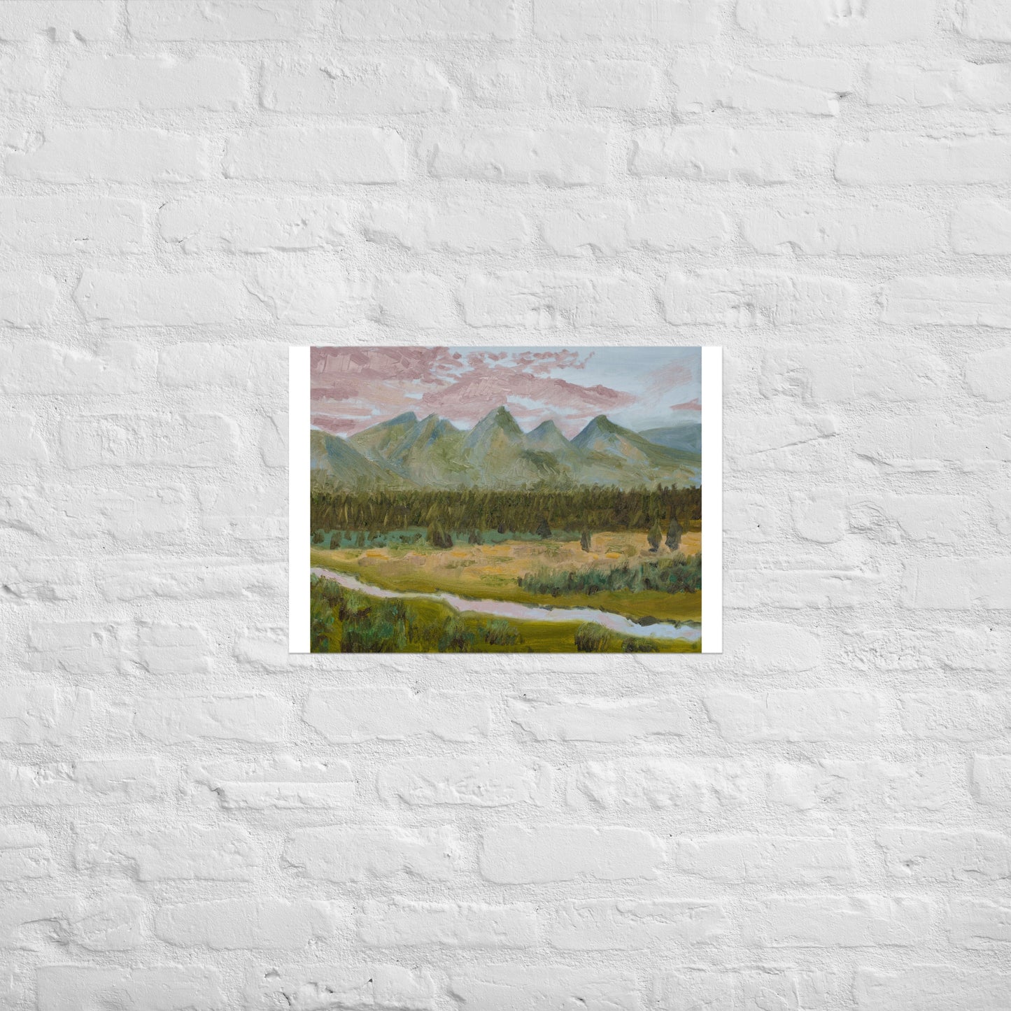 Mountains and stream