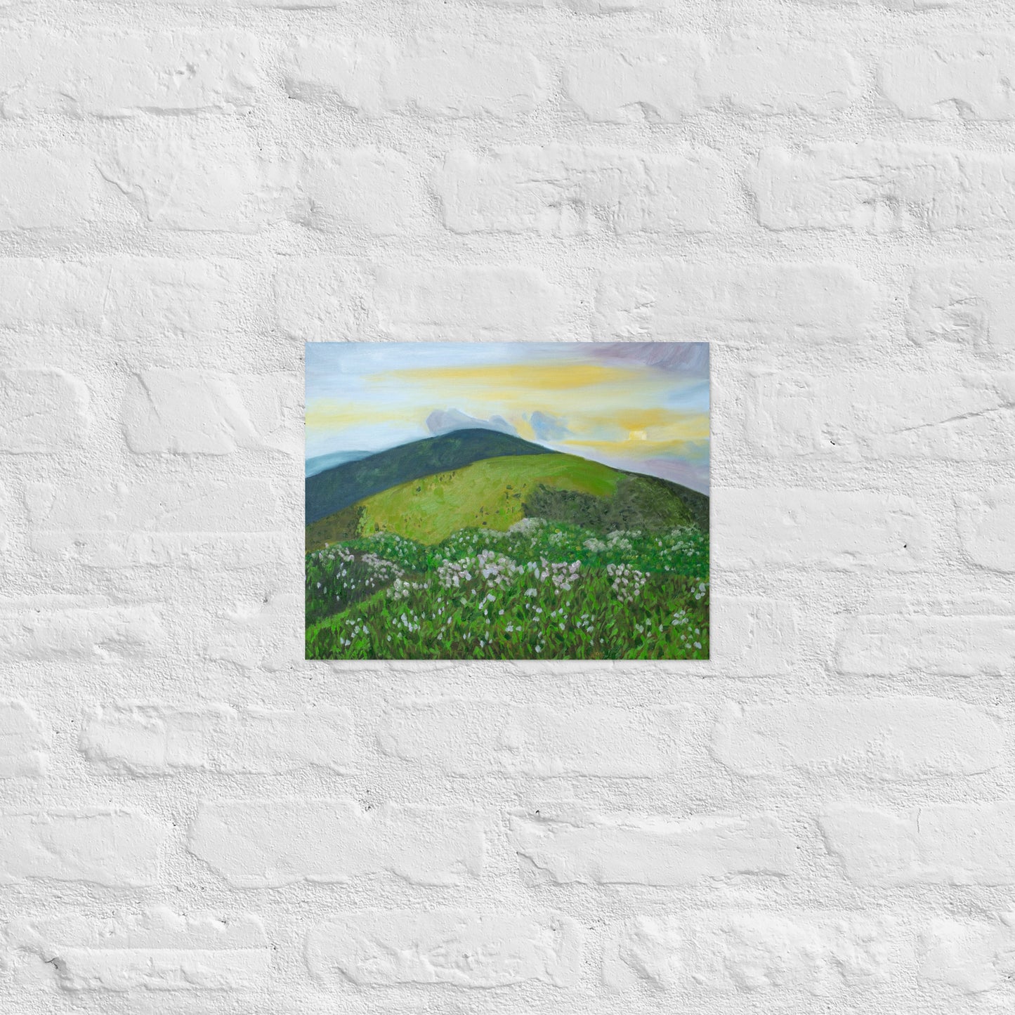 Mountain and rhododendron