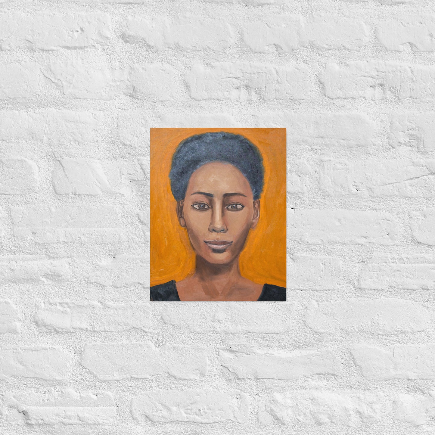 Woman in orange