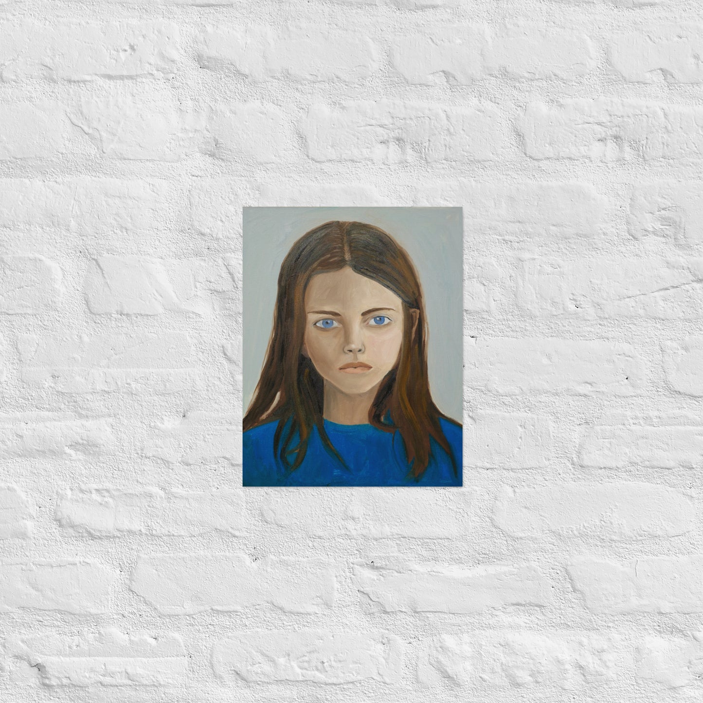 Girl in blue