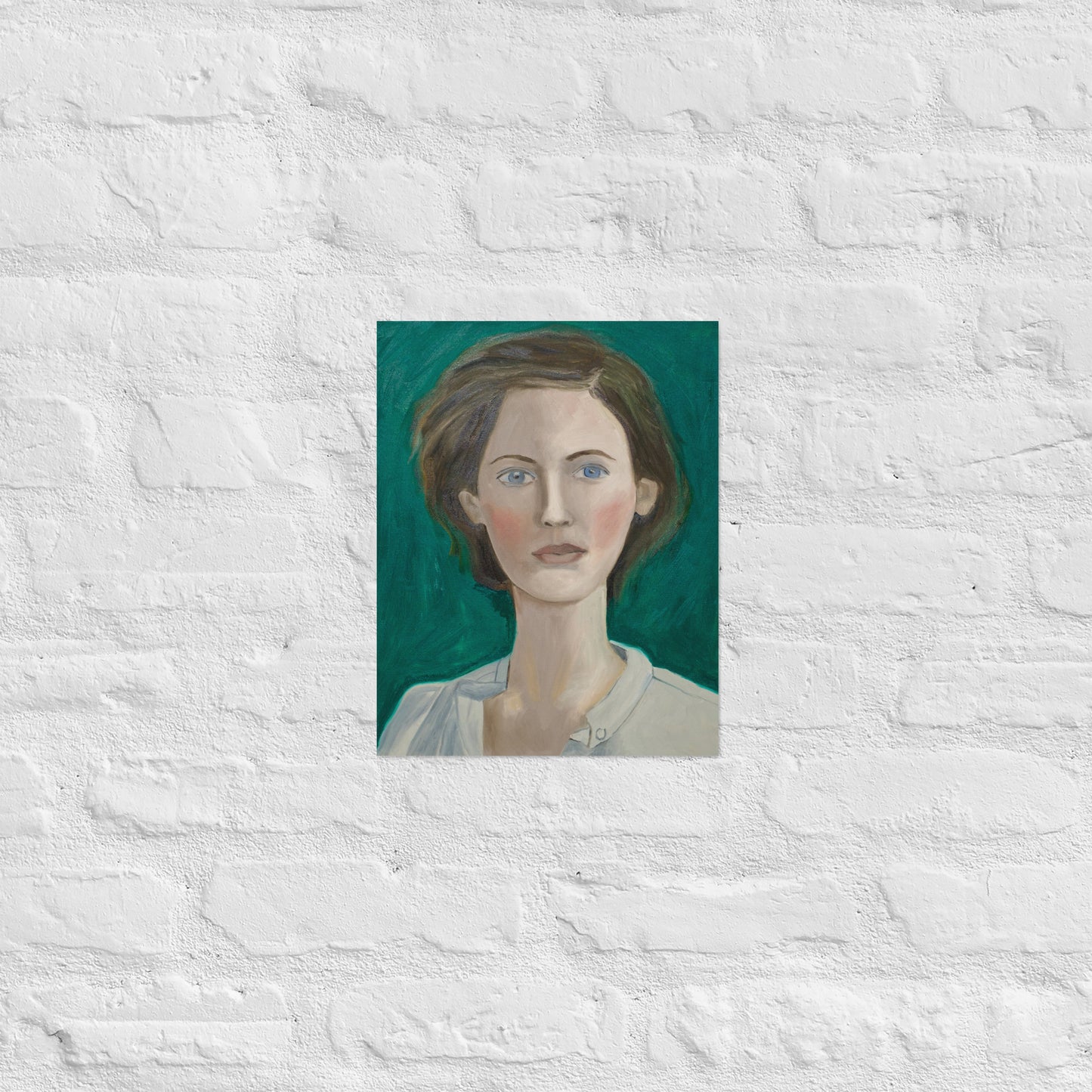 Woman in green