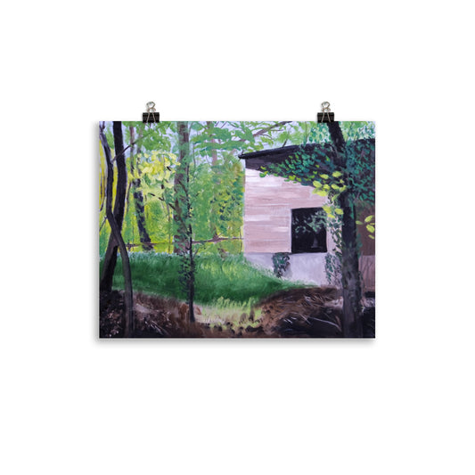 Building in forest