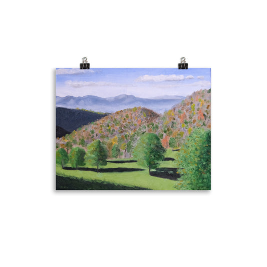 Trees and mountains