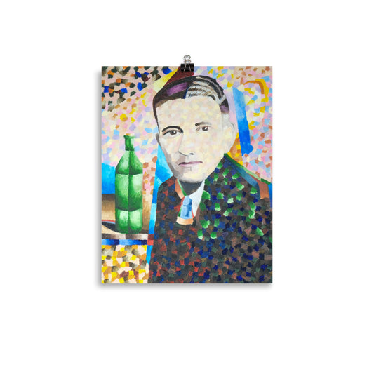 Man with wine bottle