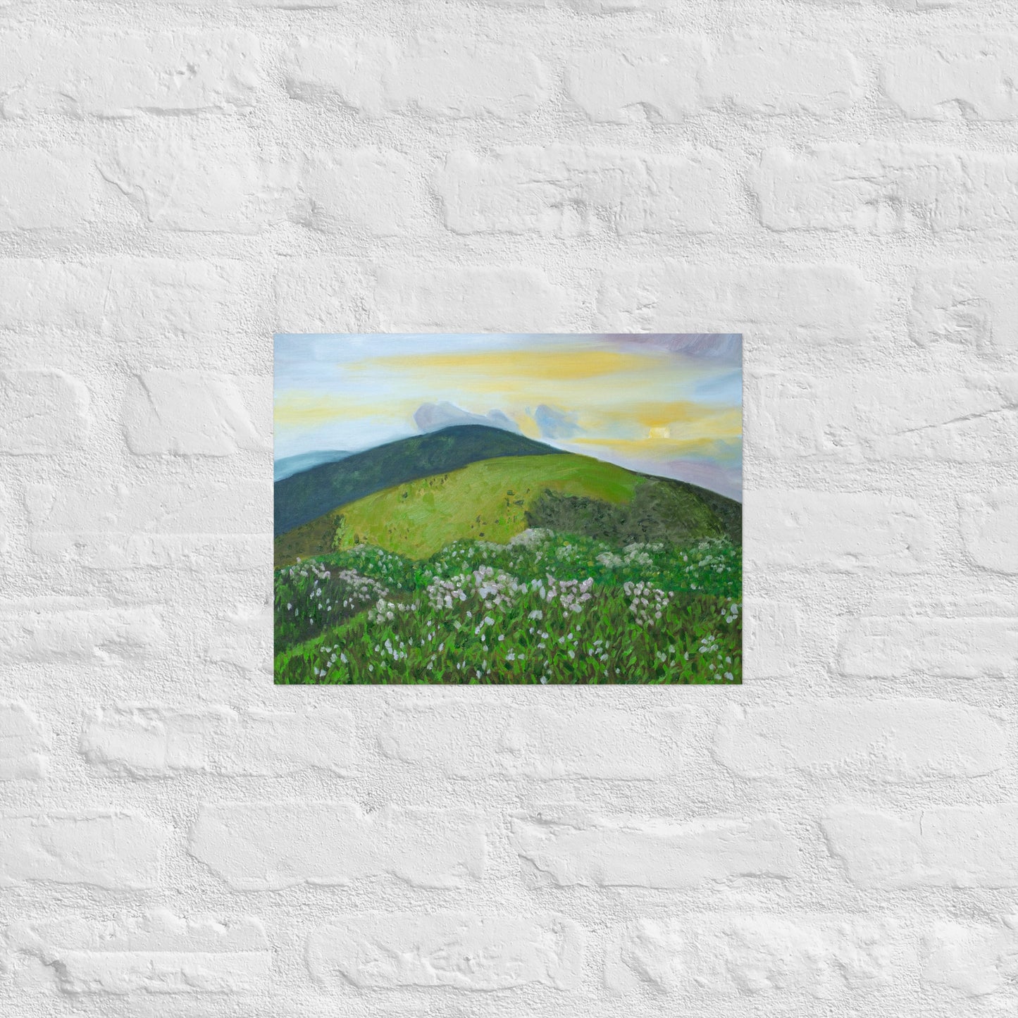 Mountain and rhododendron
