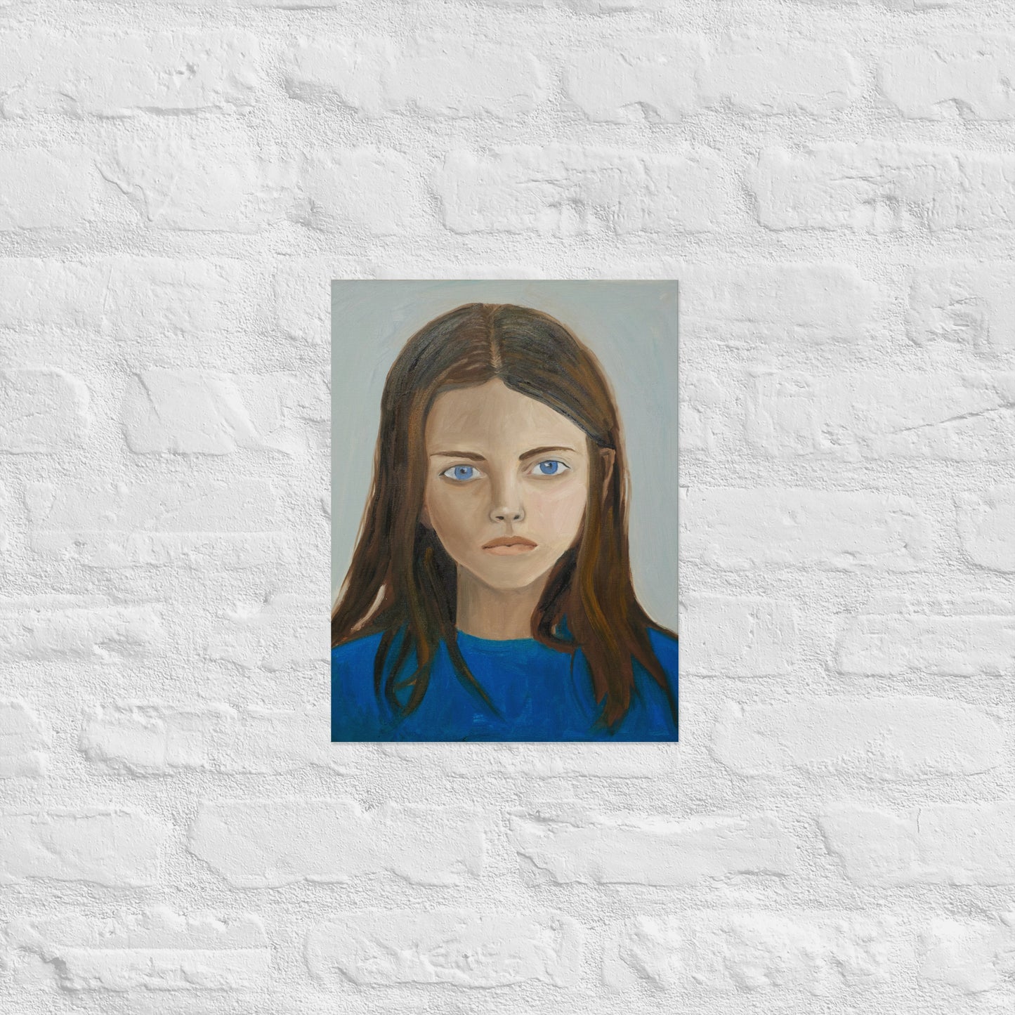 Girl in blue