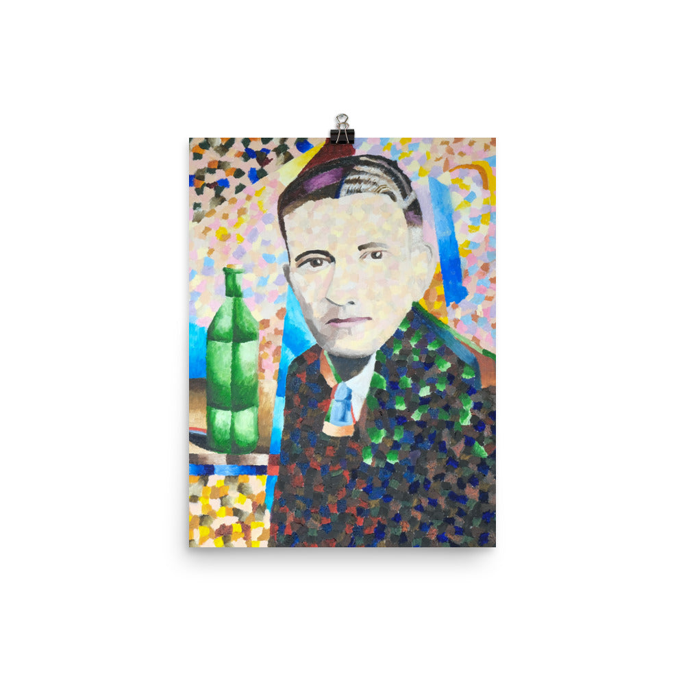 Man with wine bottle
