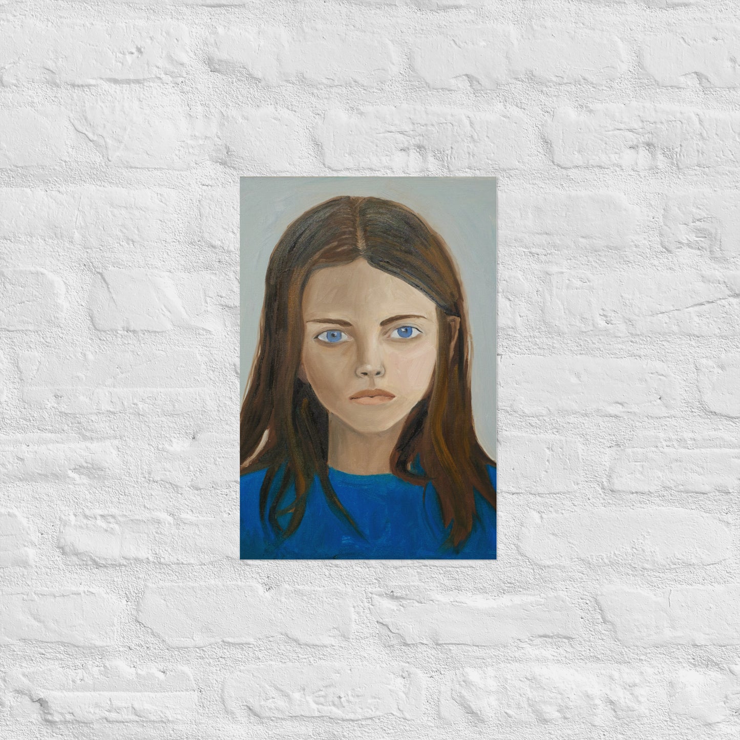 Girl in blue