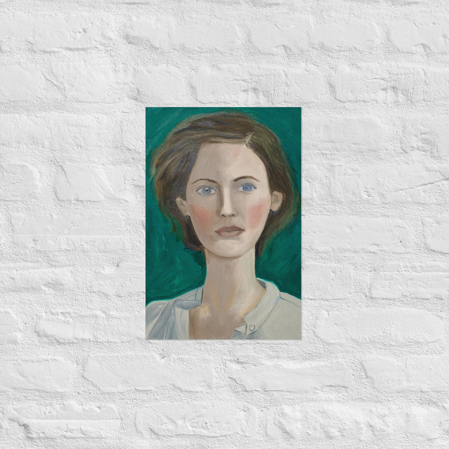 Woman in green