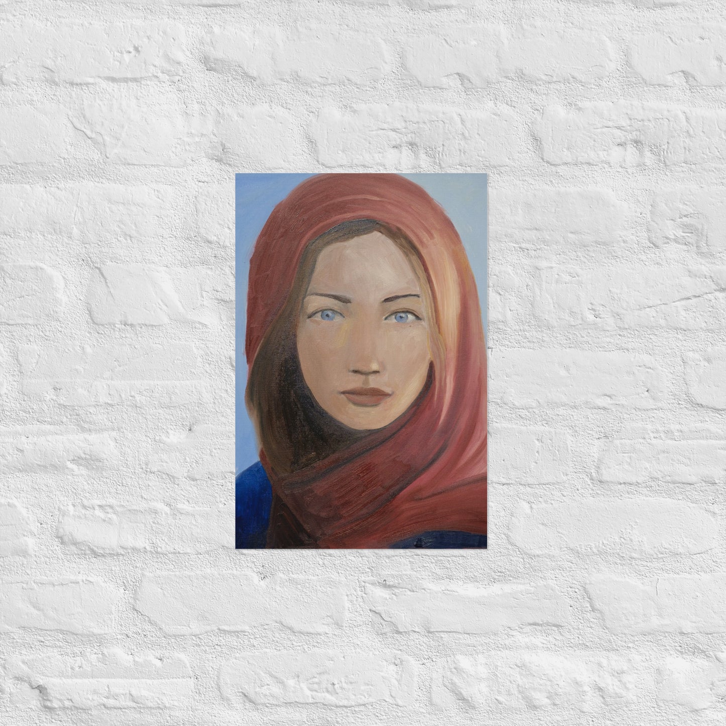Young woman with head scarf