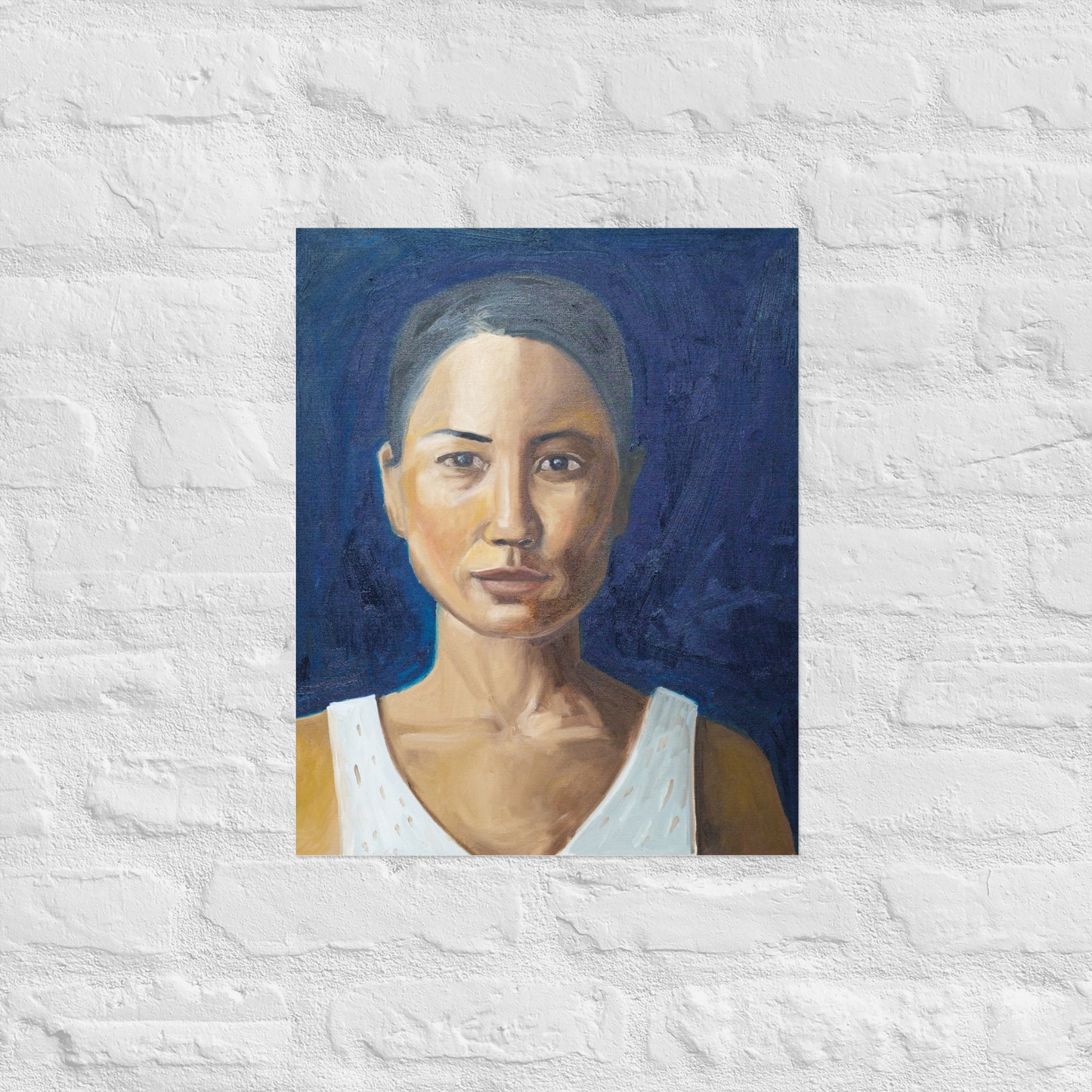 Woman in half shadow