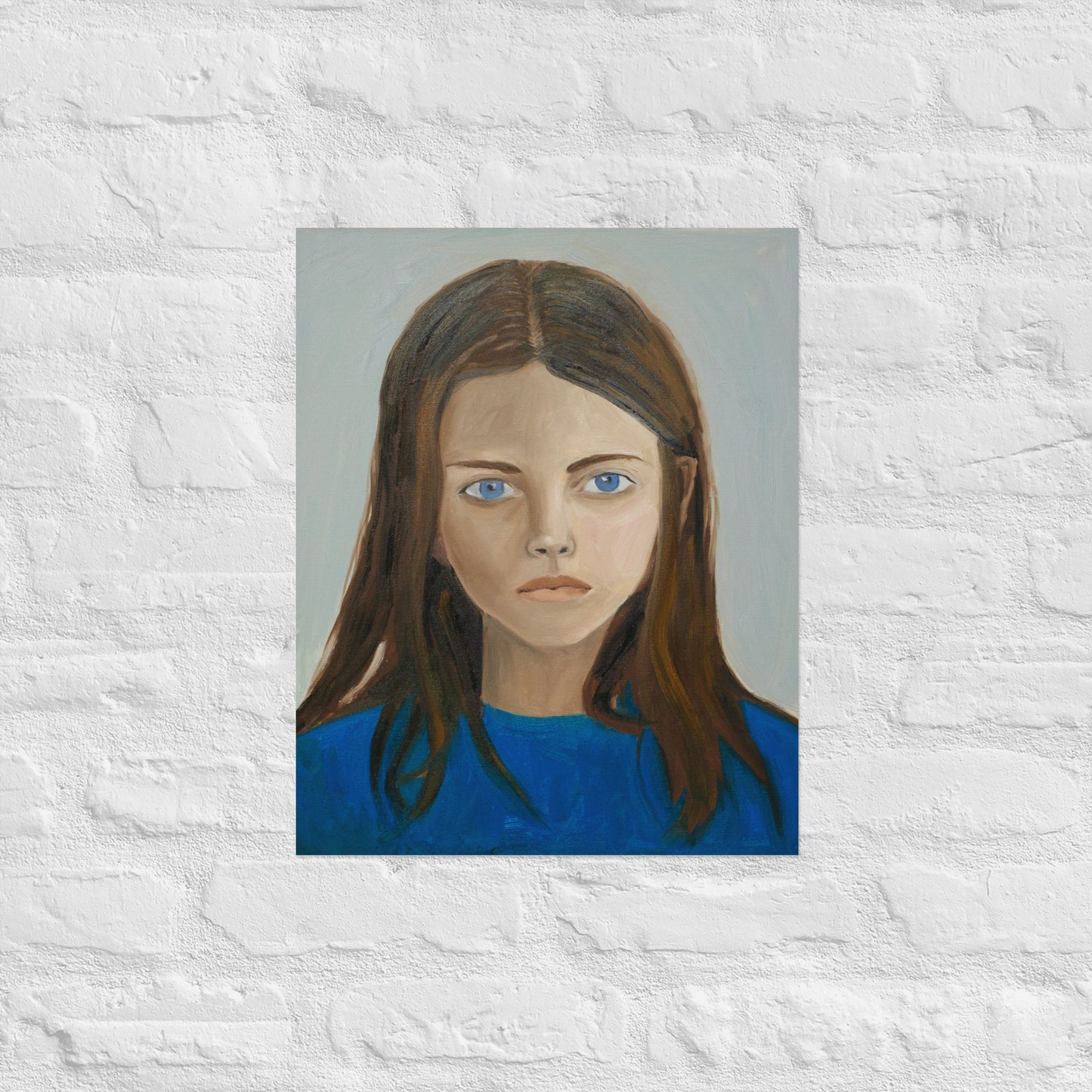 Girl in blue