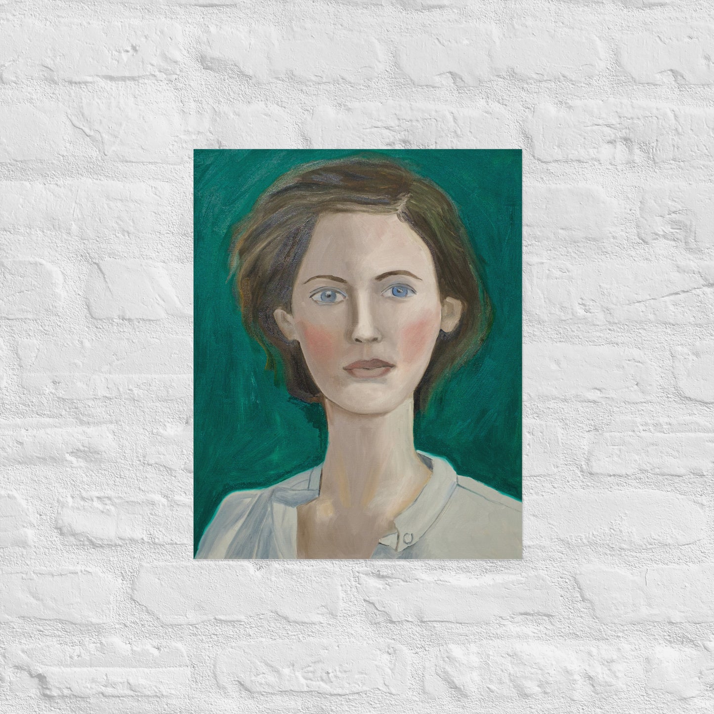 Woman in green