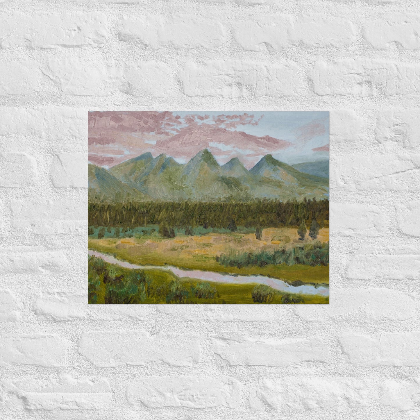 Mountains and stream