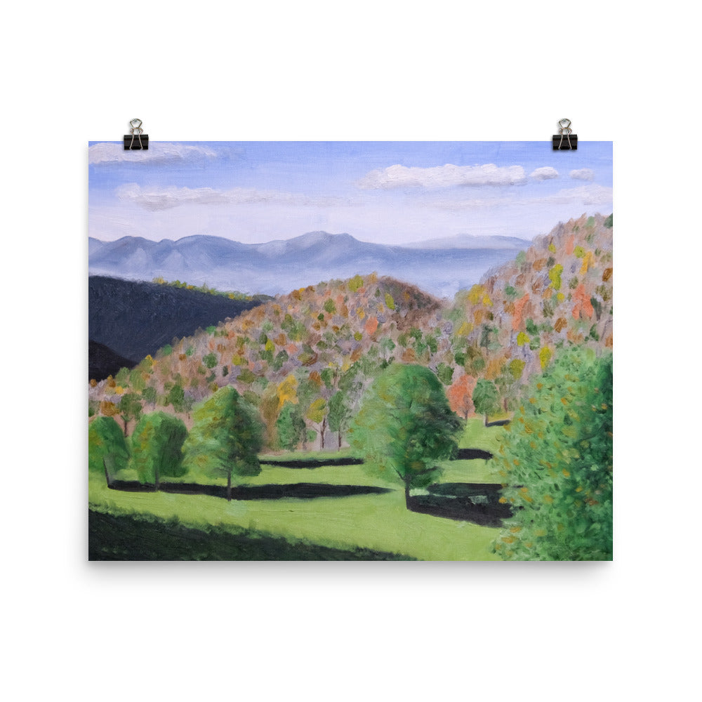 Trees and mountains