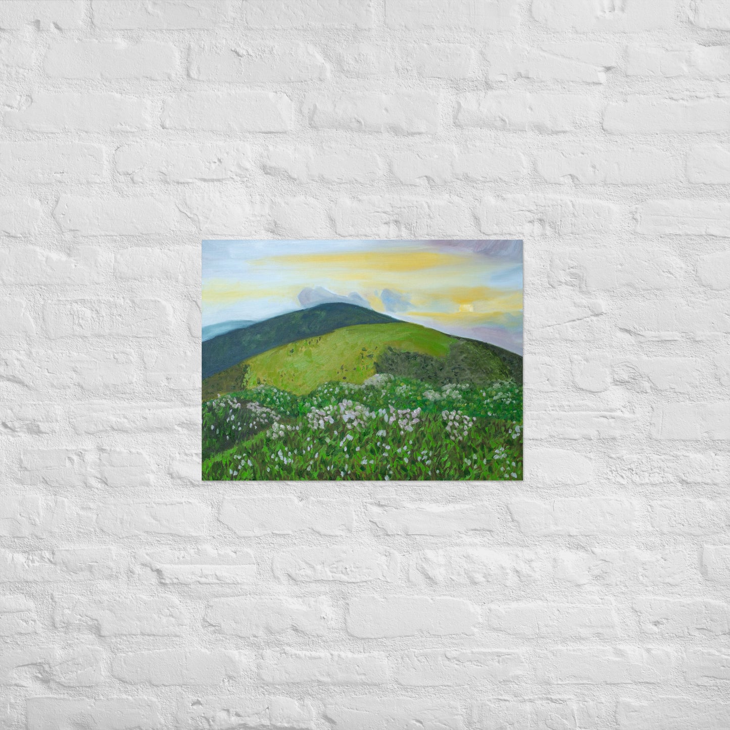 Mountain and rhododendron