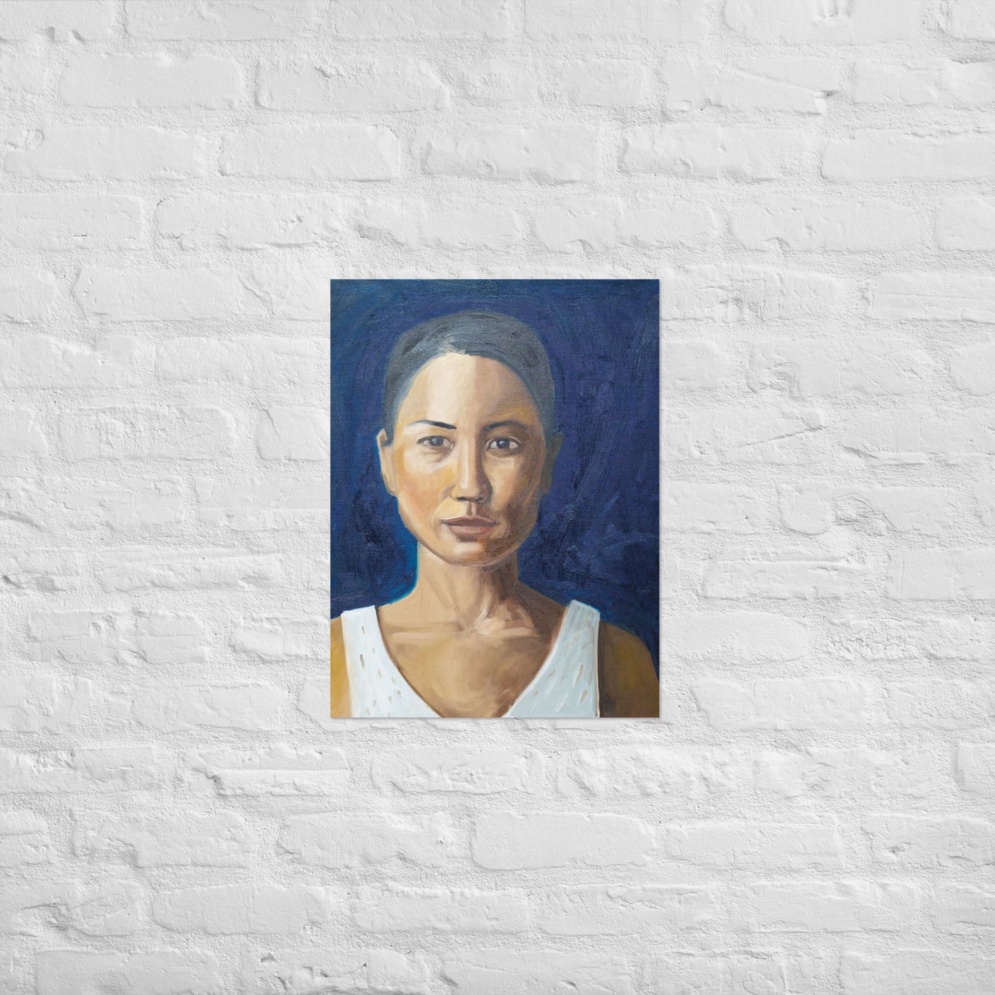 Woman in half shadow