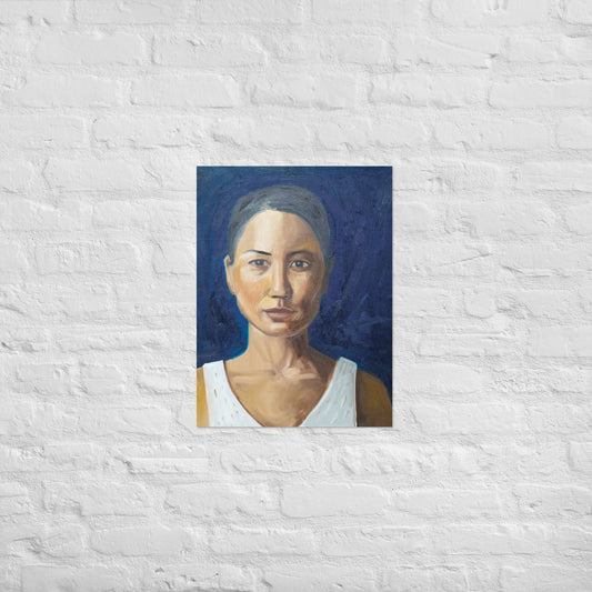 Woman in half shadow