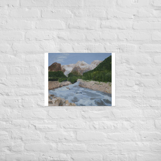 Mountain and stream