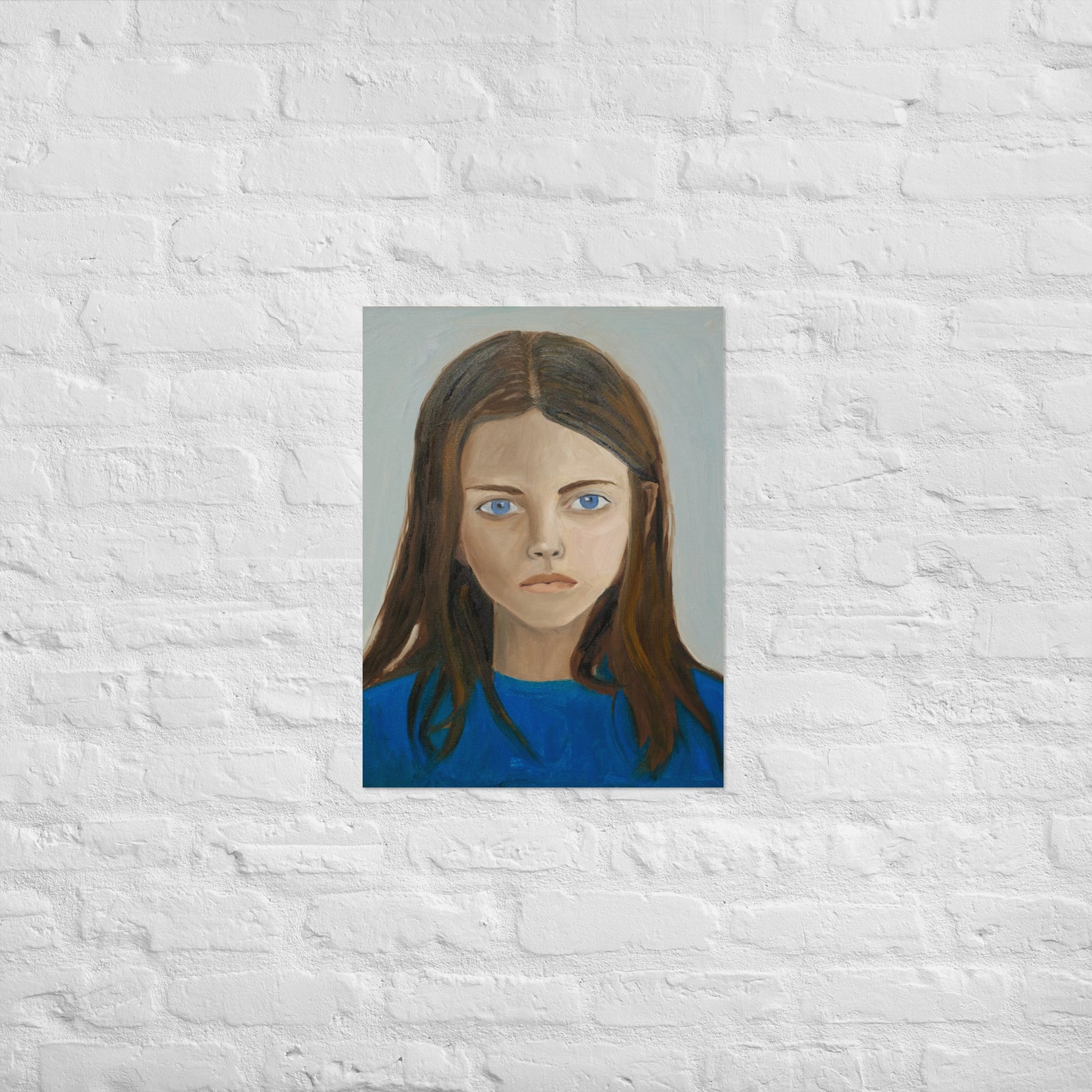 Girl in blue