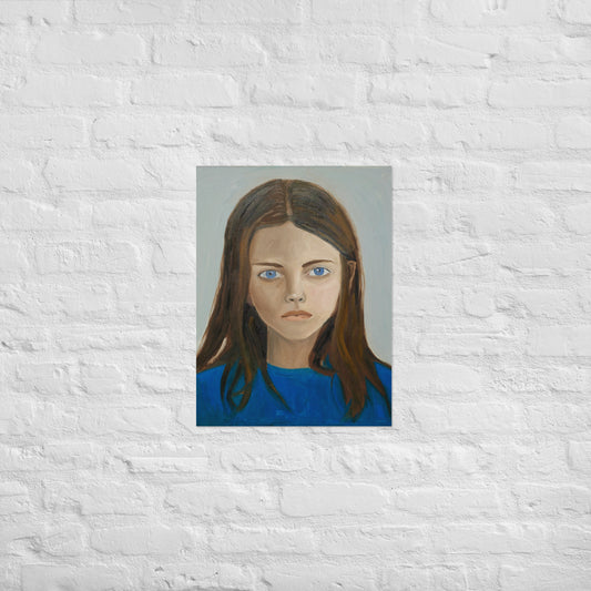 Girl in blue