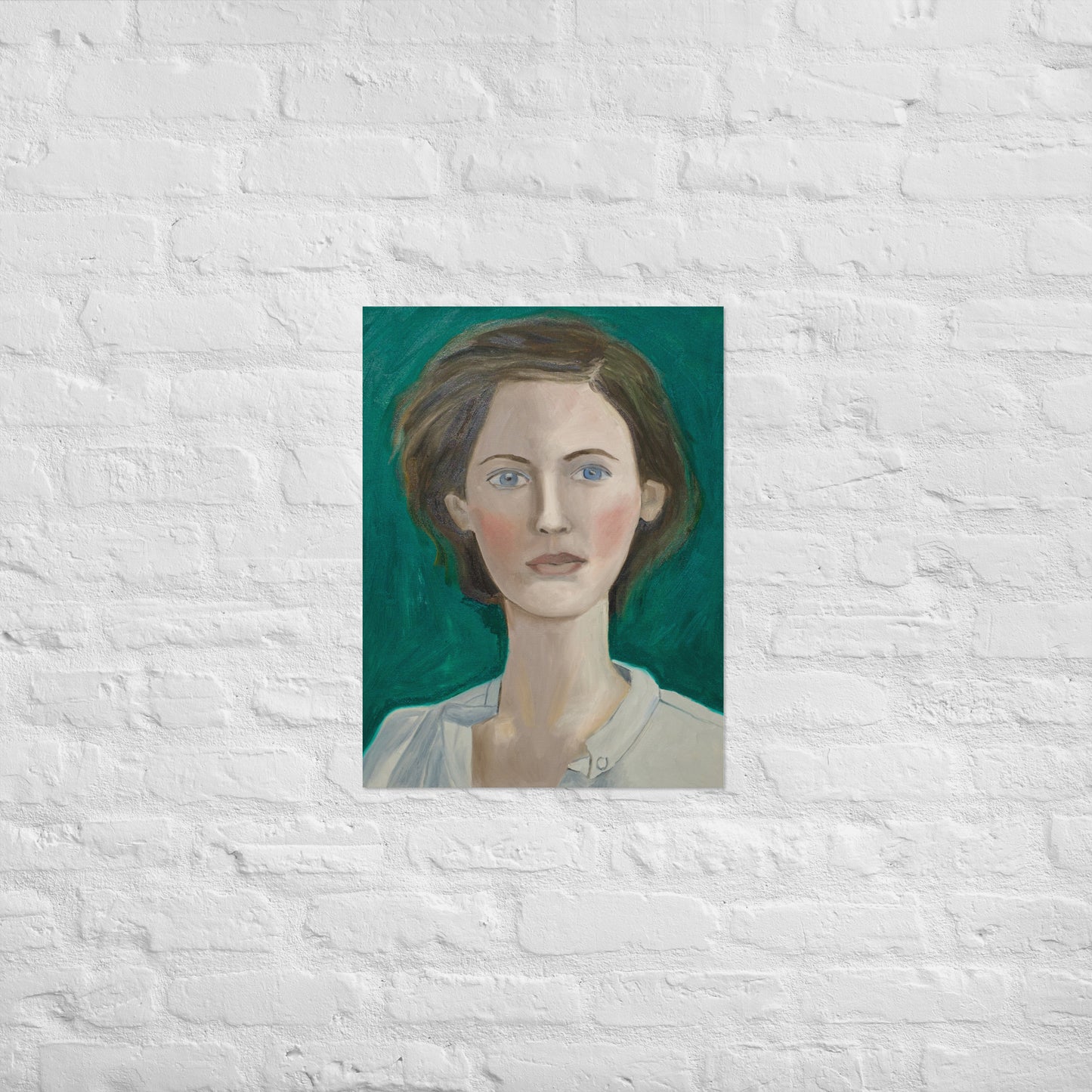 Woman in green