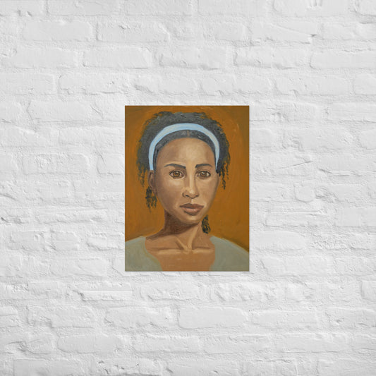 Young woman with head band